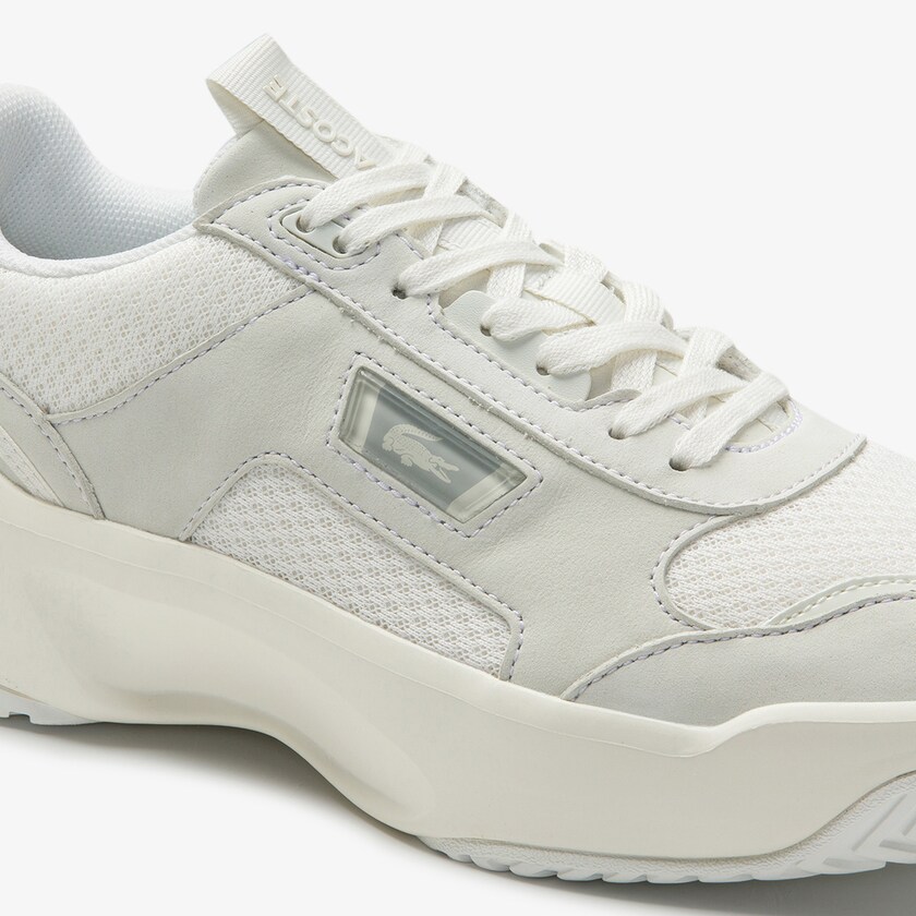 Women's Lacoste Beige Sneakers Ace Lift Colourblock Leather EM4-70717M5