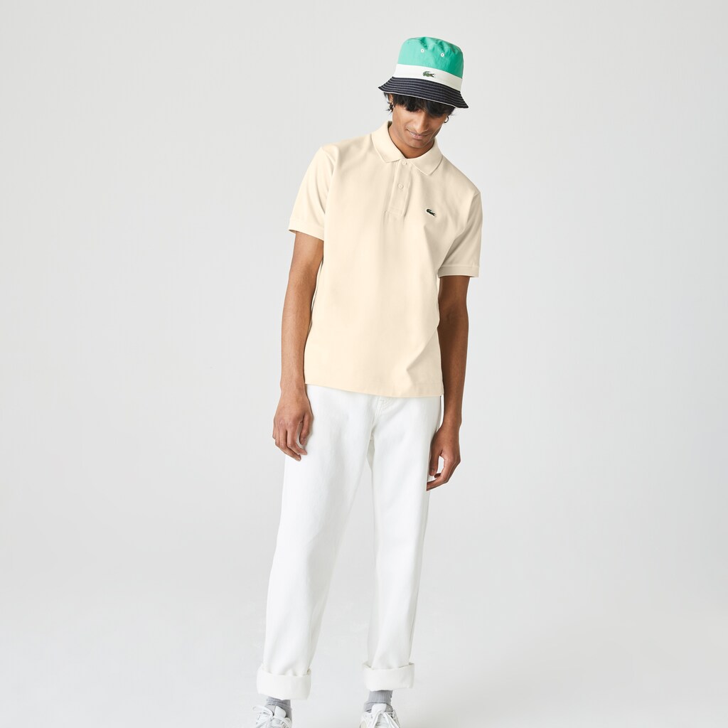 Men's Lacoste Beige Polo Shirts Classic Fit L.12.12 GG7-40034X3