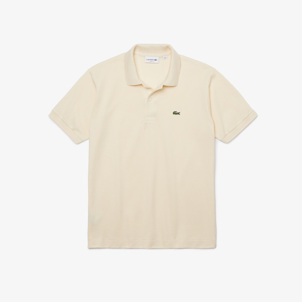 Men's Lacoste Beige Polo Shirts Classic Fit L.12.12 GG7-40034X3