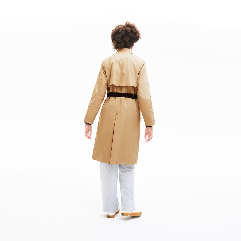 Women's Lacoste Beige Coats Contrast Belt Trench GV6-24922O8