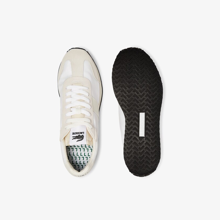 Men's Lacoste Beige Sneakers Court Pace Textile FH6-98319L5