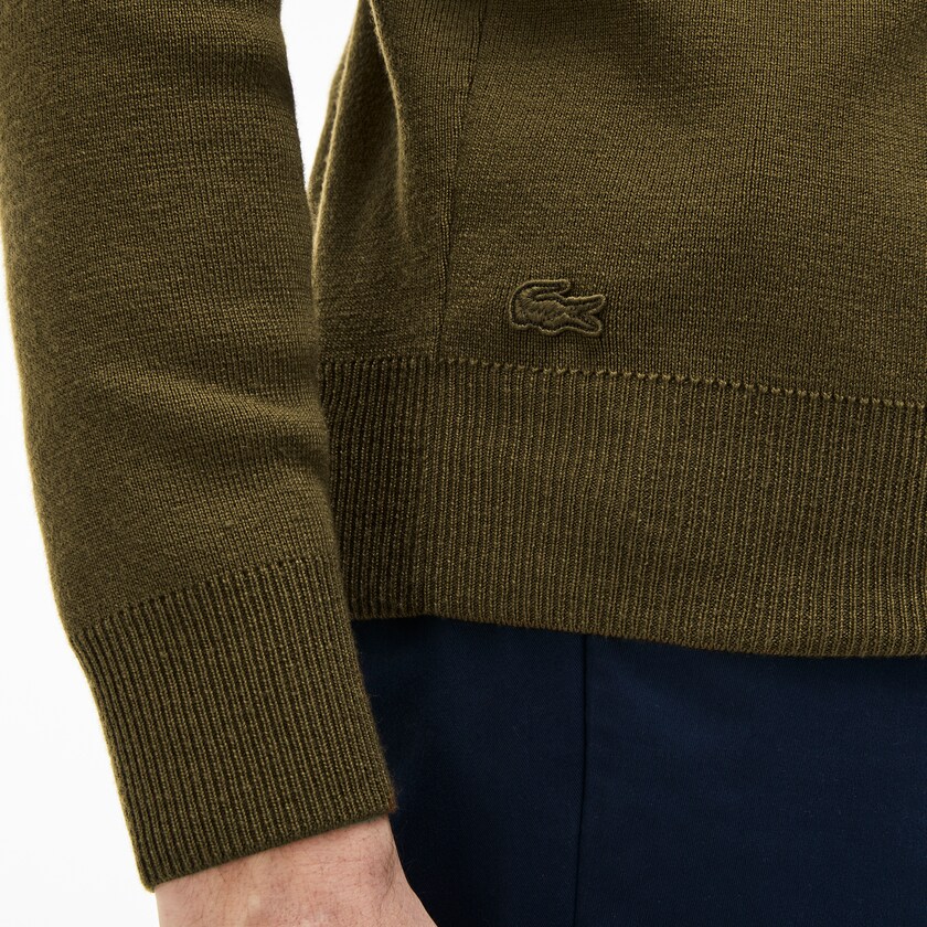 Men's Lacoste Beige Sweaters Crew Neck Technical Knit NL3-08780I3