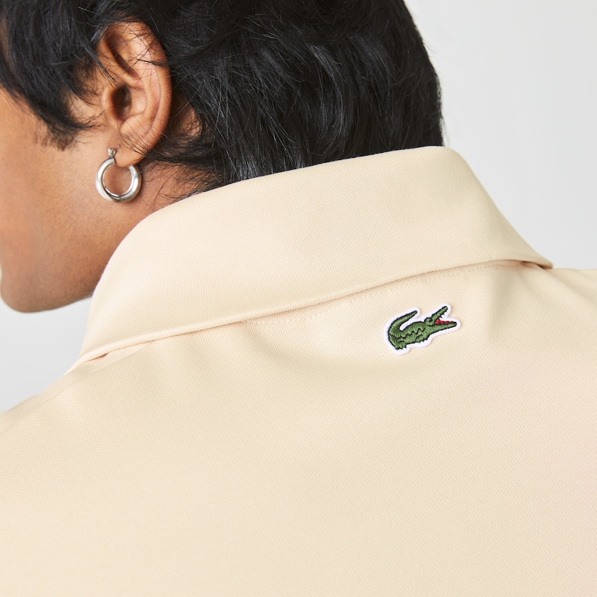 Men's Lacoste Beige Sweatshirts Heritage Striped Zip-Up GW7-92869X7