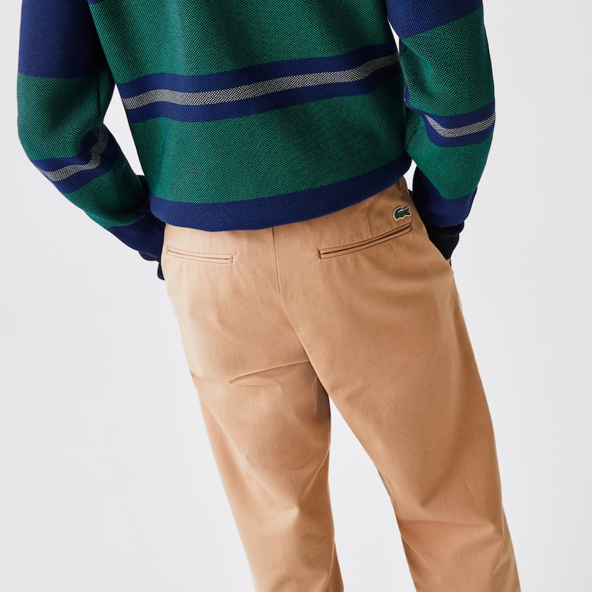Men's Lacoste Beige Pants LIVE Five-Pocket Chino LN0-87158H5