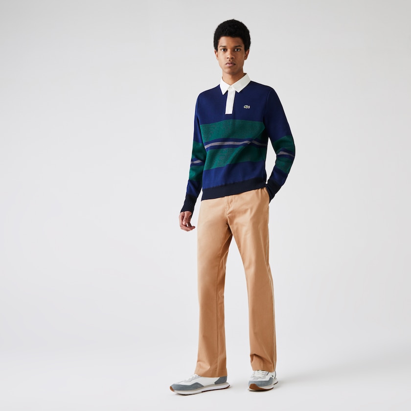 Men's Lacoste Beige Pants LIVE Five-Pocket Chino LN0-87158H5