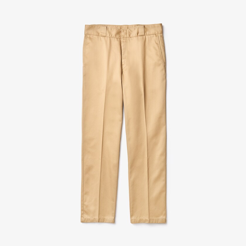Men's Lacoste Beige Chinos LIVE Pleated Cotton UY1-01750P7