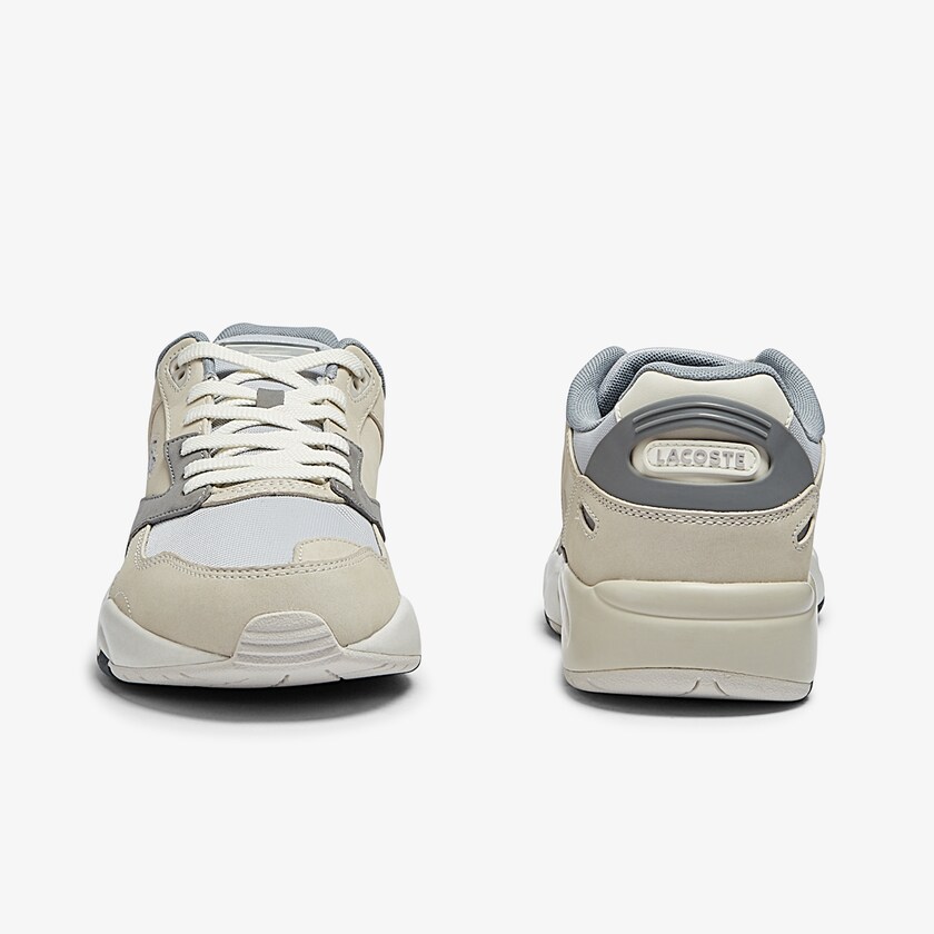 Men's Lacoste Beige / Grey Sneakers Storm 96 Lo Nubuck Leather JO8-20492Q6