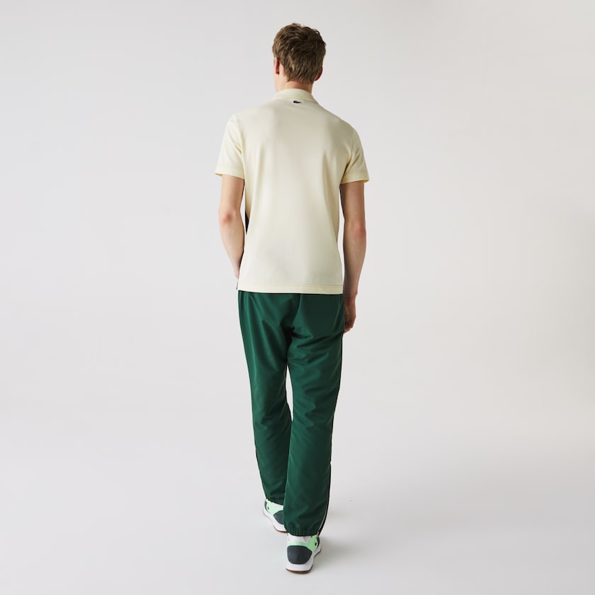 Men's Lacoste Beige / Navy Blue / Pink Shirts Regular Fit Colorblock Cotton Piqué Polo DI3-79617X6