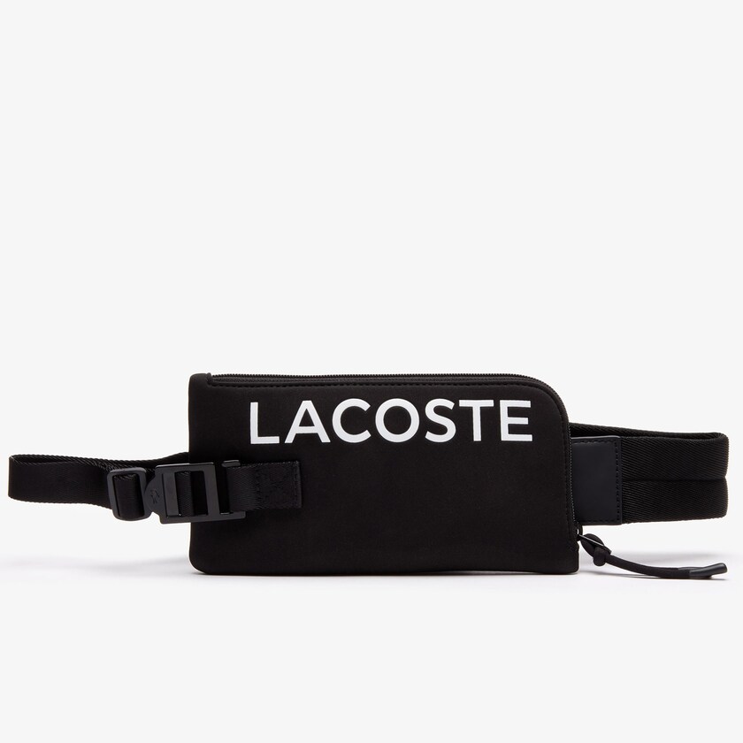 Men's Lacoste Black Wallets Anti-Radiation Flat Crossbody Smartphone XX5-18891O3
