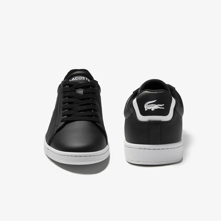 Women's Lacoste Black Sneakers Carnaby Evo Mesh-lined Leather BZ2-18291B4