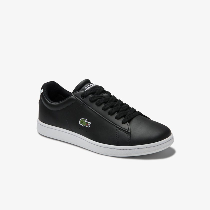 Women's Lacoste Black Sneakers Carnaby Evo Mesh-lined Leather BZ2-18291B4