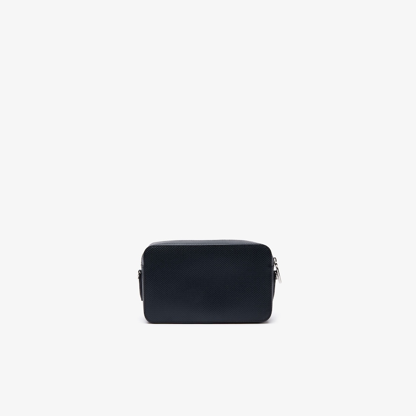 Women's Lacoste Black Shoulder Bag Chantaco Branded Leather VS3-42274Q3