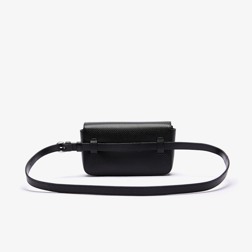 Women's Lacoste Black Bags Chantaco Piqué Leather Belt Bag ZO1-56415S8