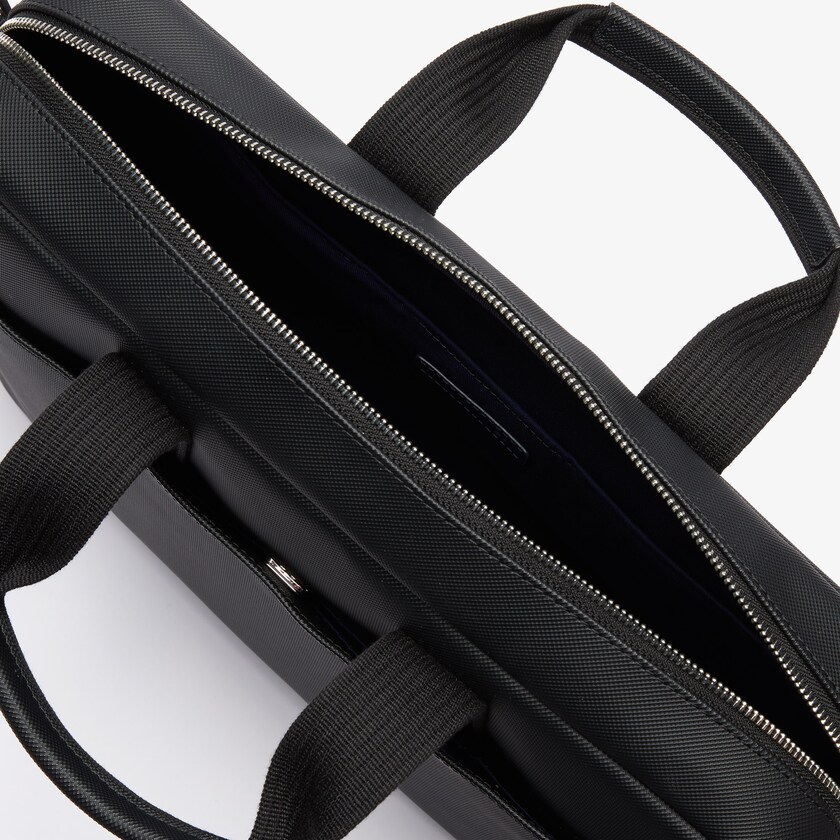 Men's Lacoste Black Bags Classic Petit Piqué Computer Bag BB5-53995E8