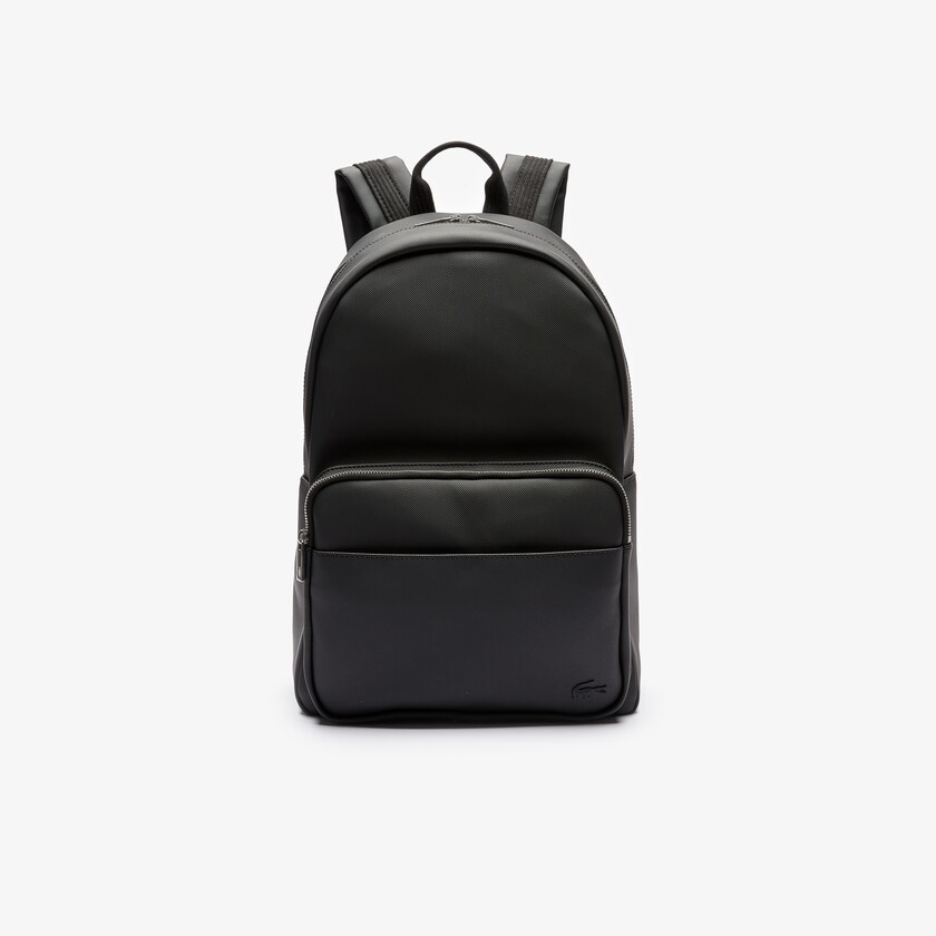 Men's Lacoste Black Backpacks Classic Petit Piqué KL2-40114K7
