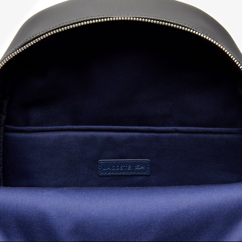 Men's Lacoste Black Backpacks Classic Petit Piqué KL2-40114K7