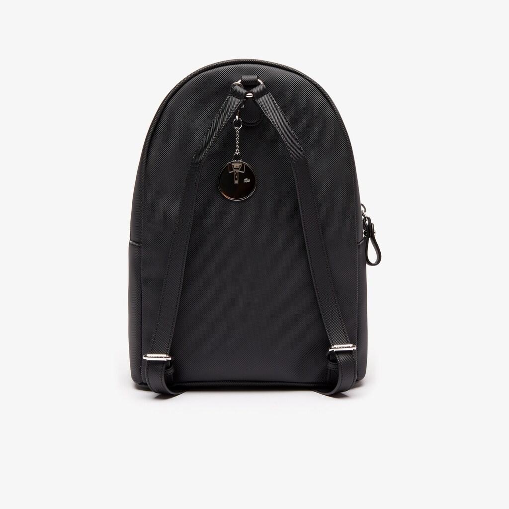 Women's Lacoste Black Backpacks Daily Classic Coated Piqué Canvas CW0-93969S6