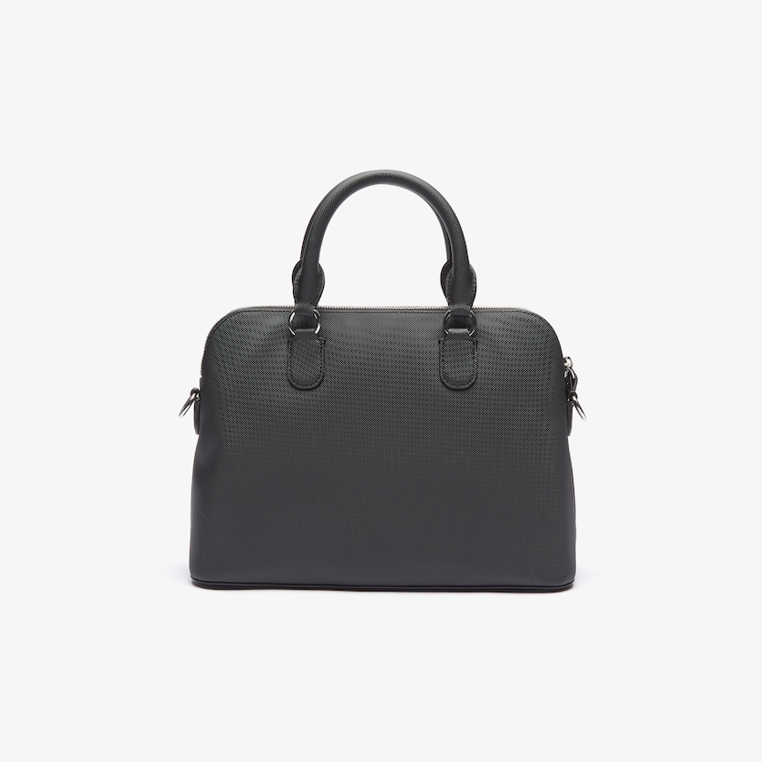 Women's Lacoste Black Bags Daily Classic Coated Piqué Canvas Bugatti Bag SQ7-80678L1