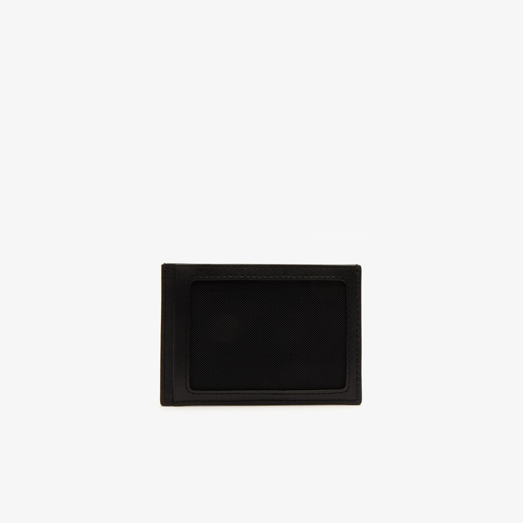 Men's Lacoste Black Accessories Fitzgerald Leather Wallet And Card Holder Set KY9-48704W7