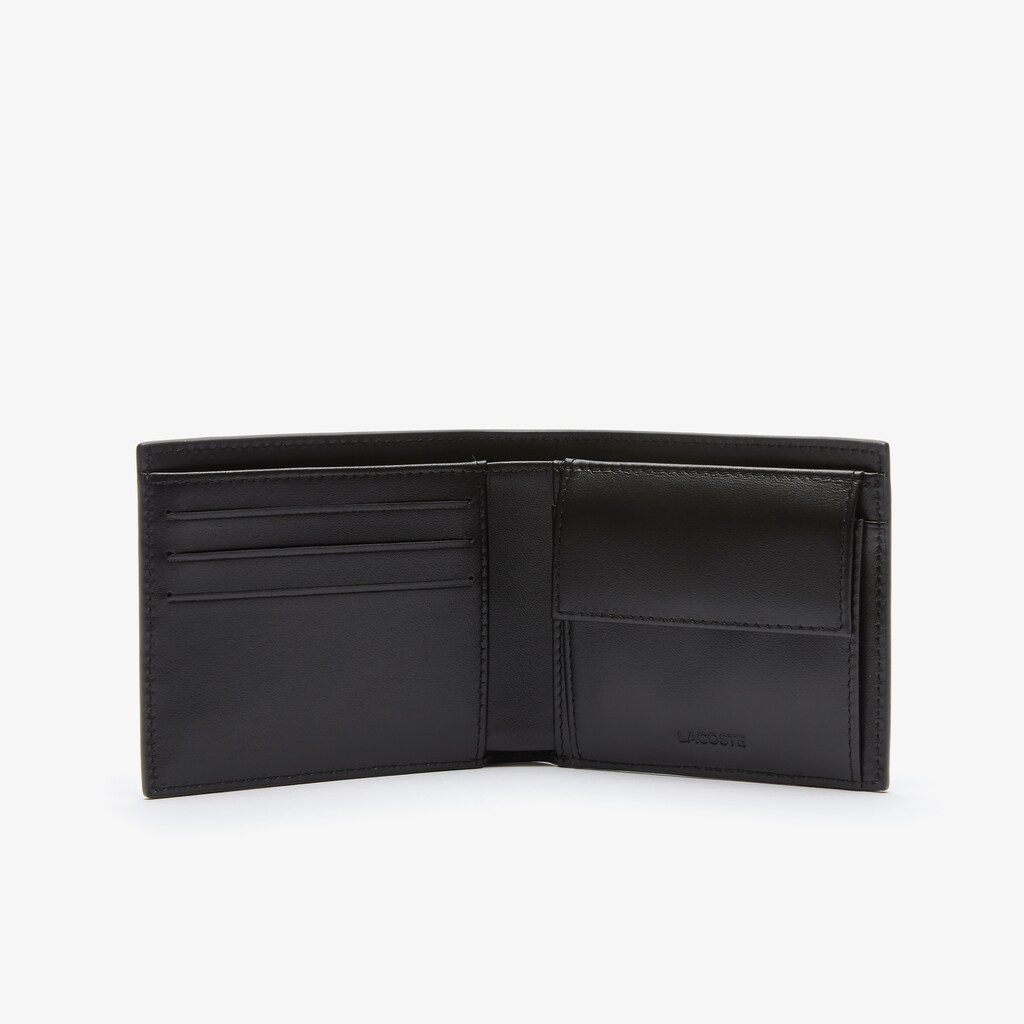 Men's Lacoste Black Bags Fitzgerald billfold in leather KQ7-95509L4