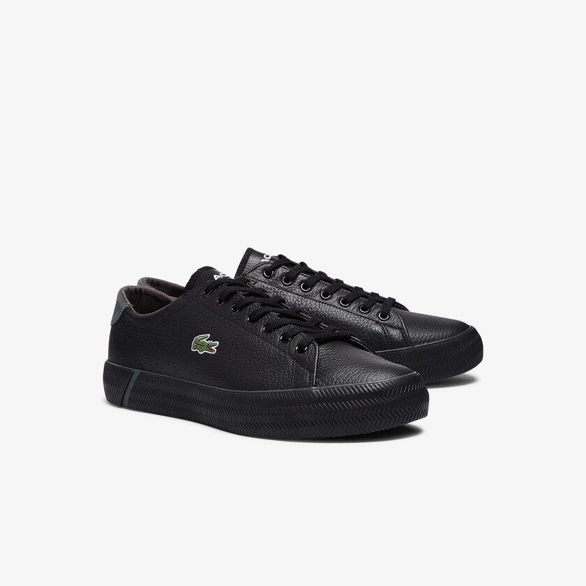 Men's Lacoste Black Sneakers Gripshot Tumbled Leather OF0-03230Z0