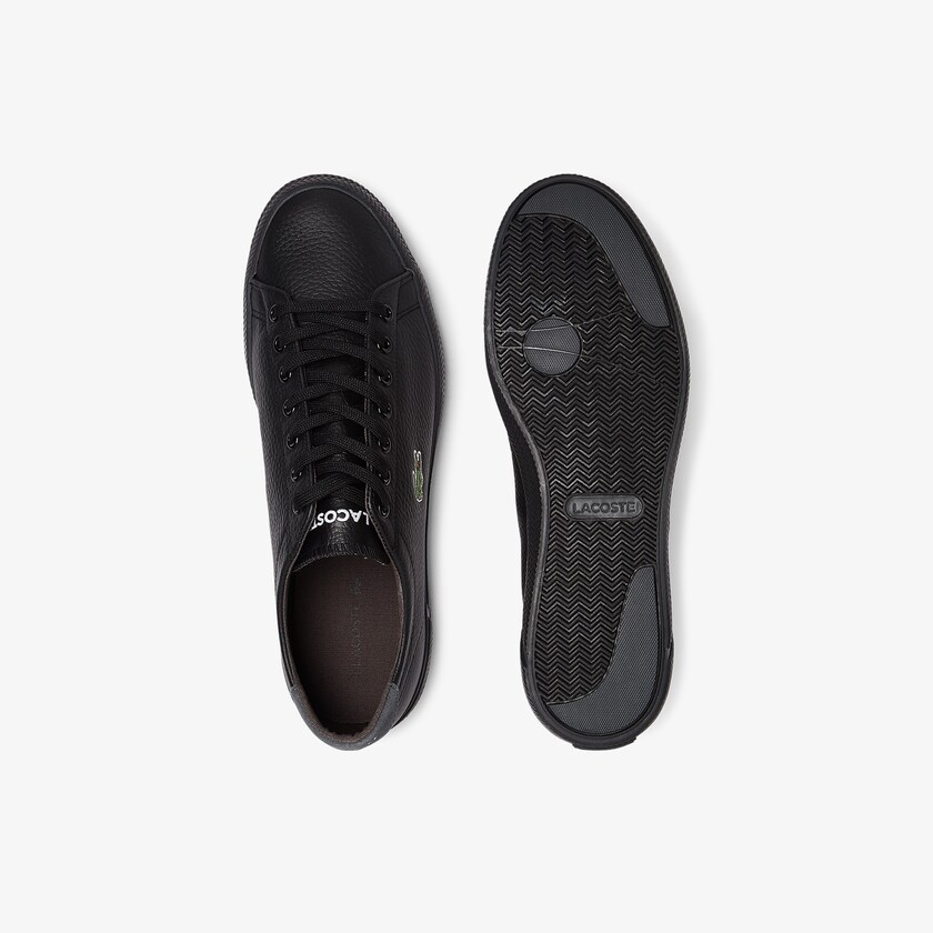 Men's Lacoste Black Sneakers Gripshot Tumbled Leather OF0-03230Z0