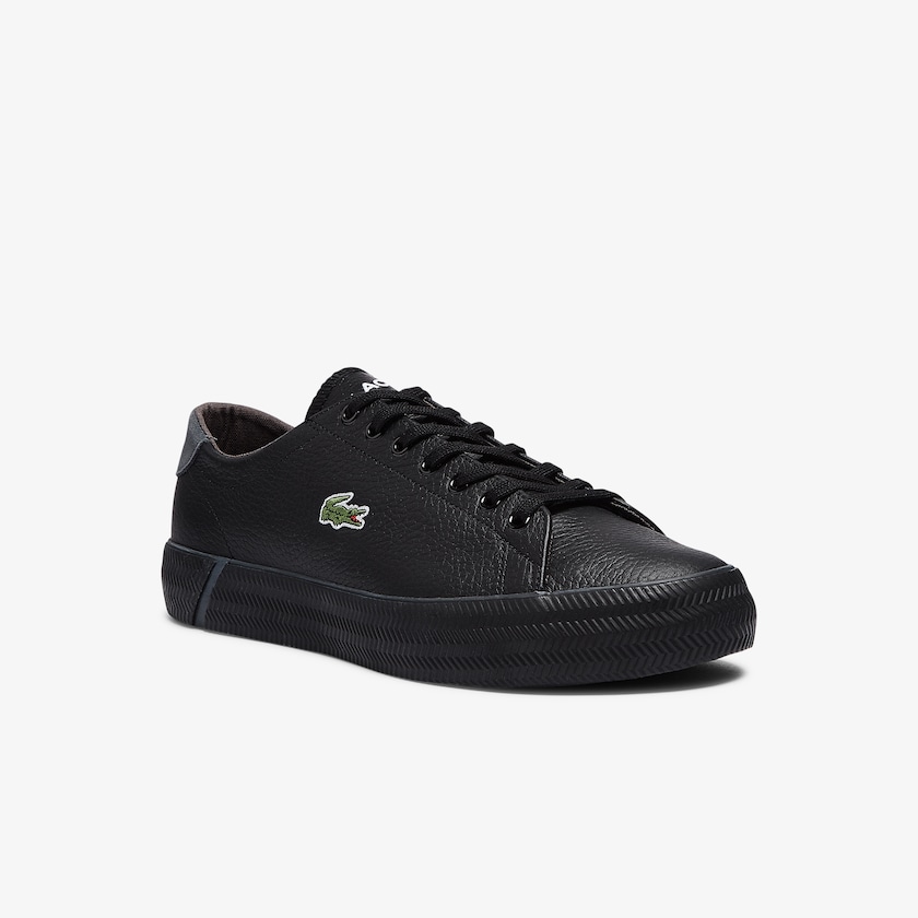 Men's Lacoste Black Sneakers Gripshot Tumbled Leather OF0-03230Z0