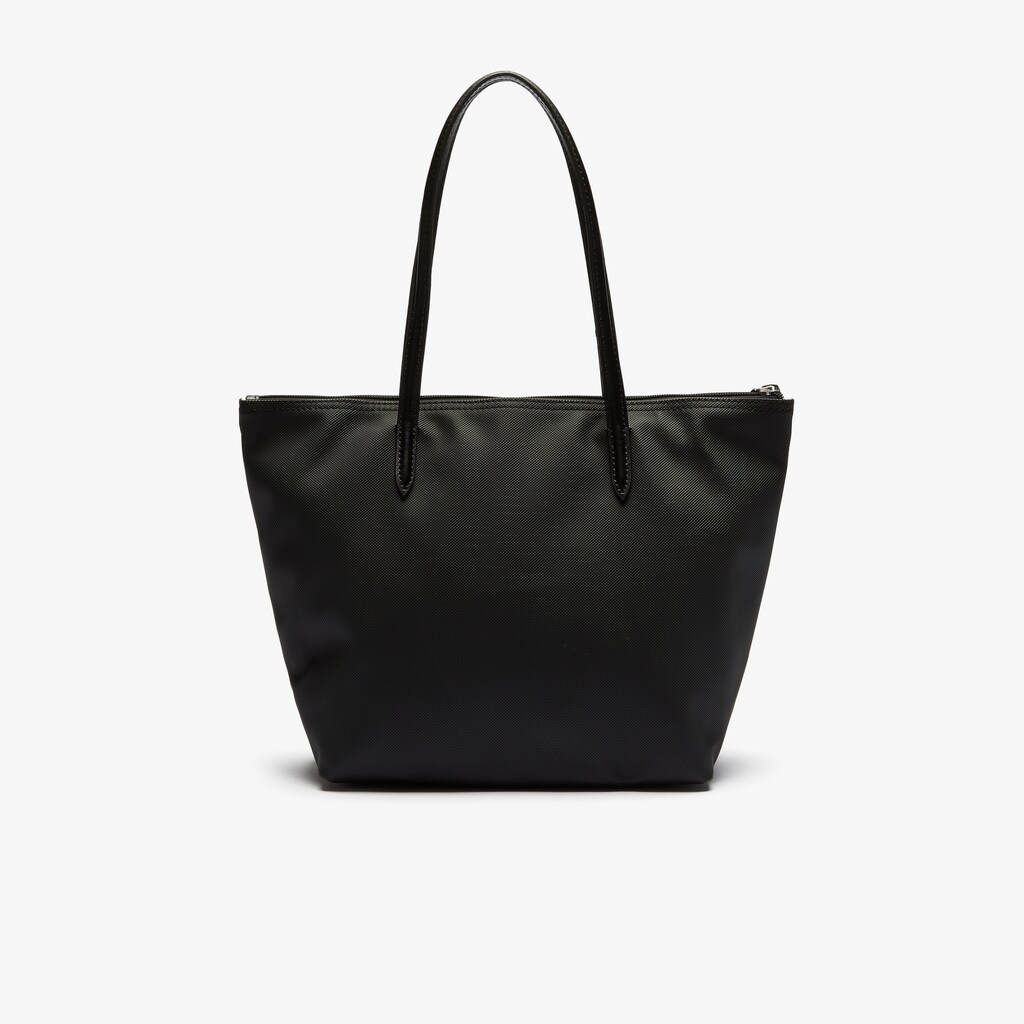 Women's Lacoste Black Tote Bags L.12.12 Concept Small Zip OD7-17501O7