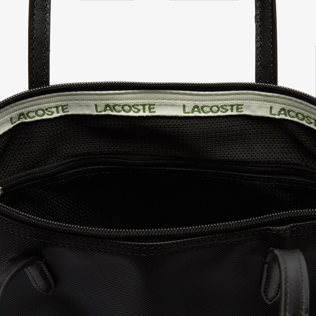 Women's Lacoste Black Tote Bags L.12.12 Concept Small Zip OD7-17501O7