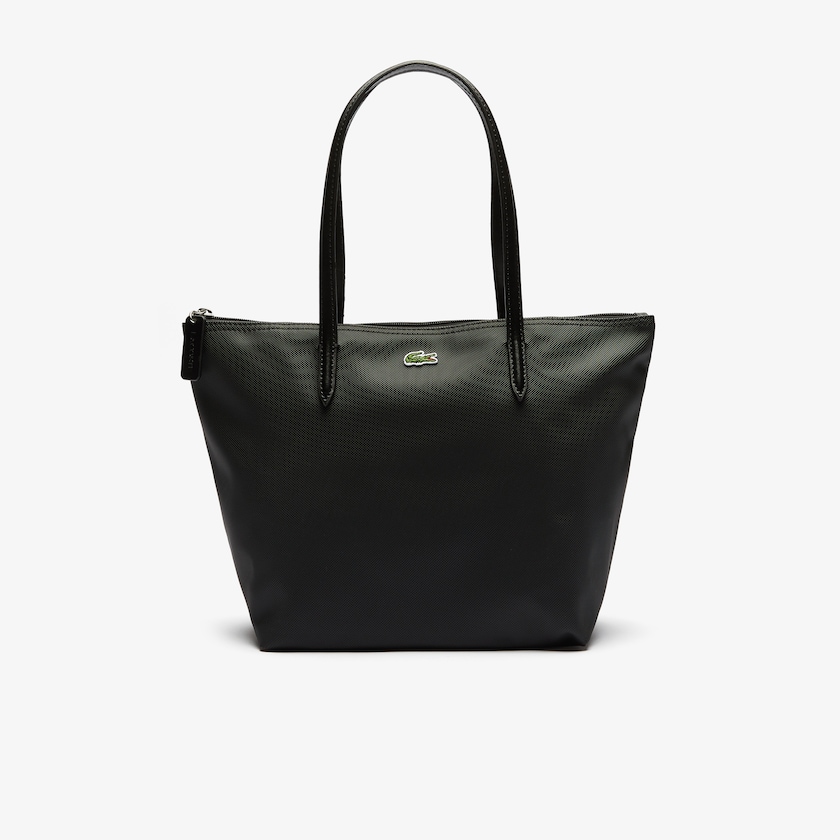 Women's Lacoste Black Tote Bags L.12.12 Concept Small Zip OD7-17501O7