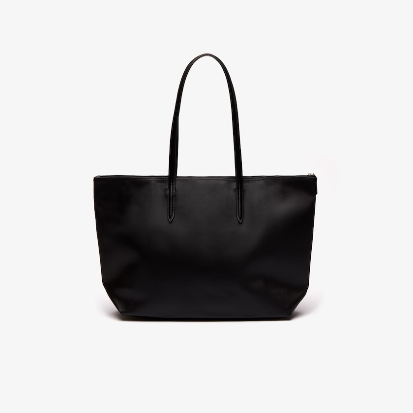 Women's Lacoste Black Tote Bags L.12.12 Concept Zip CO4-72007R1