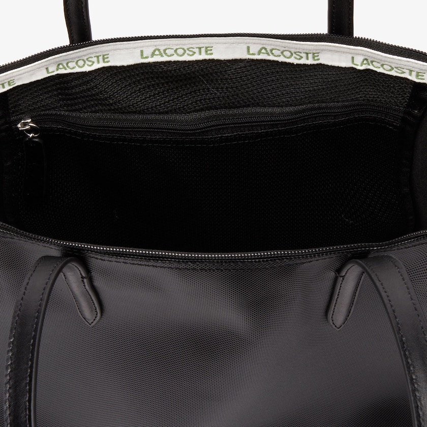 Women's Lacoste Black Tote Bags L.12.12 Concept Zip CO4-72007R1