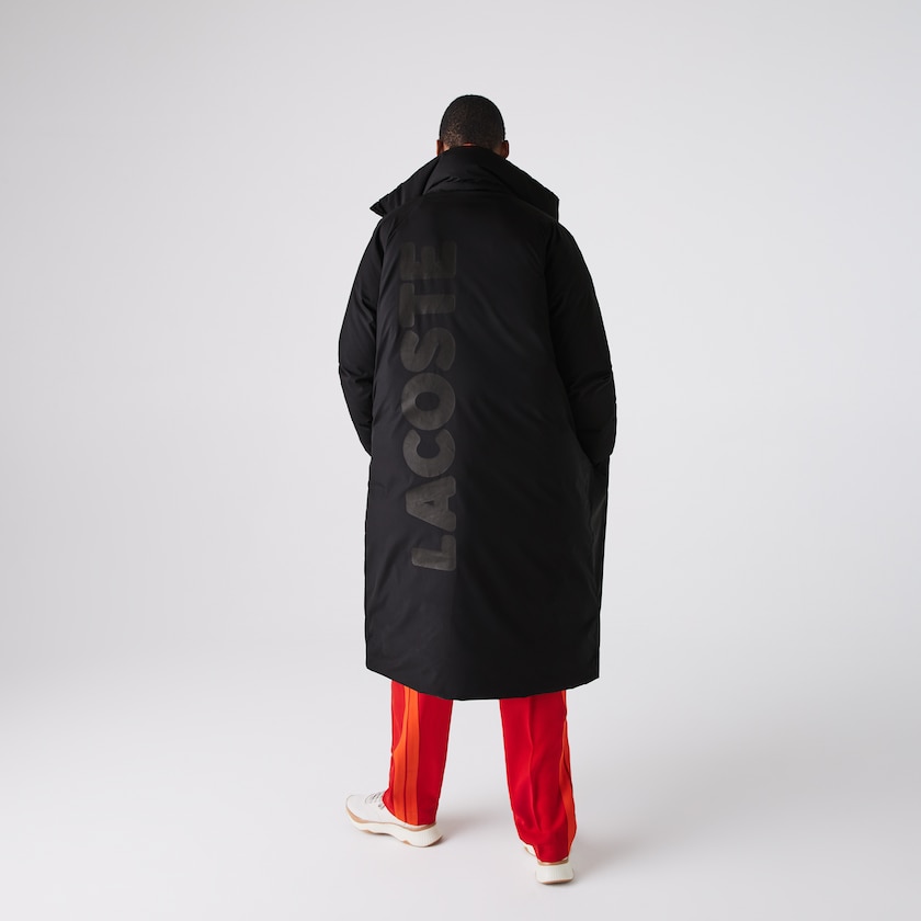 Women's Lacoste Black Jackets LIVE Oversized Water-Resistant Quilted MP8-47124Q5