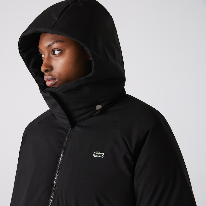 Women's Lacoste Black Jackets LIVE Oversized Water-Resistant Quilted MP8-47124Q5