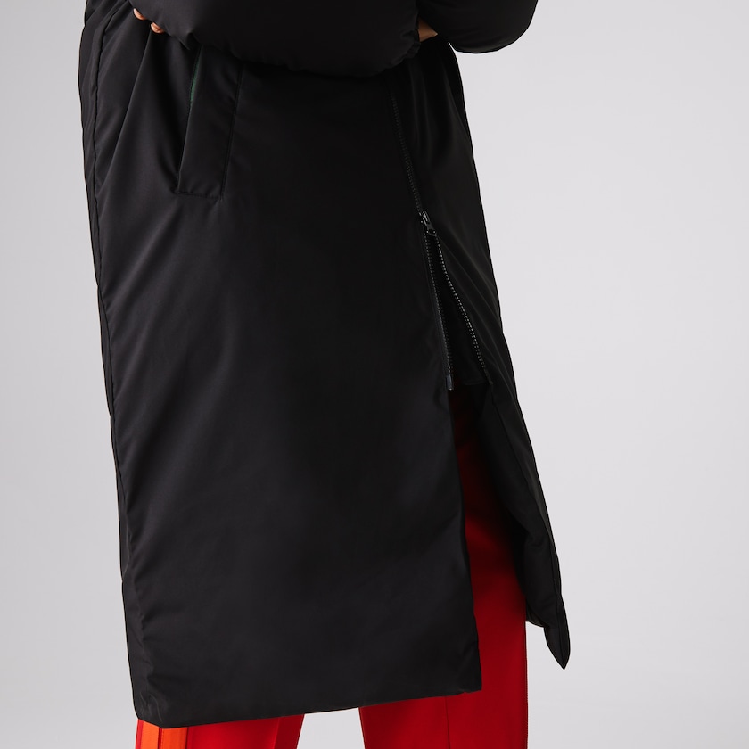 Women's Lacoste Black Jackets LIVE Oversized Water-Resistant Quilted MP8-47124Q5