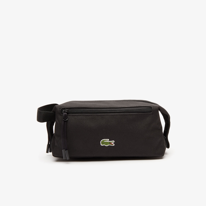 Men's Lacoste Black Bags Néocroc Canvas Toilet Kit NM0-81568A9