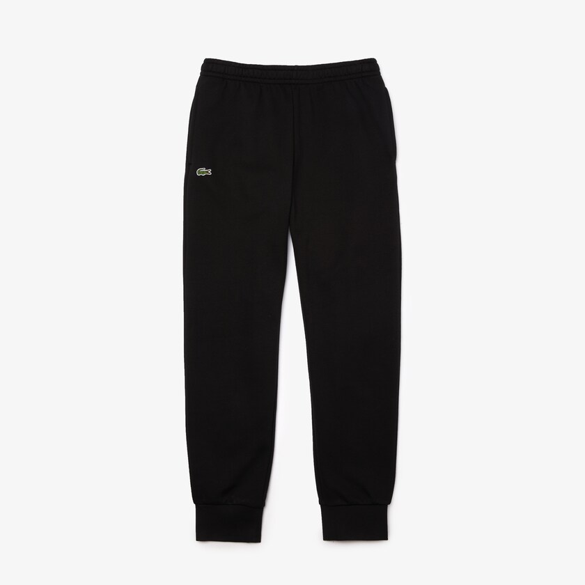 Men's Lacoste Black Sweatpants SPORT Cotton Fleece Tennis LW8-61176O3