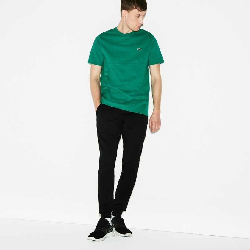 Men's Lacoste Black Sweatpants SPORT Fleece Tennis ZT5-95749E1