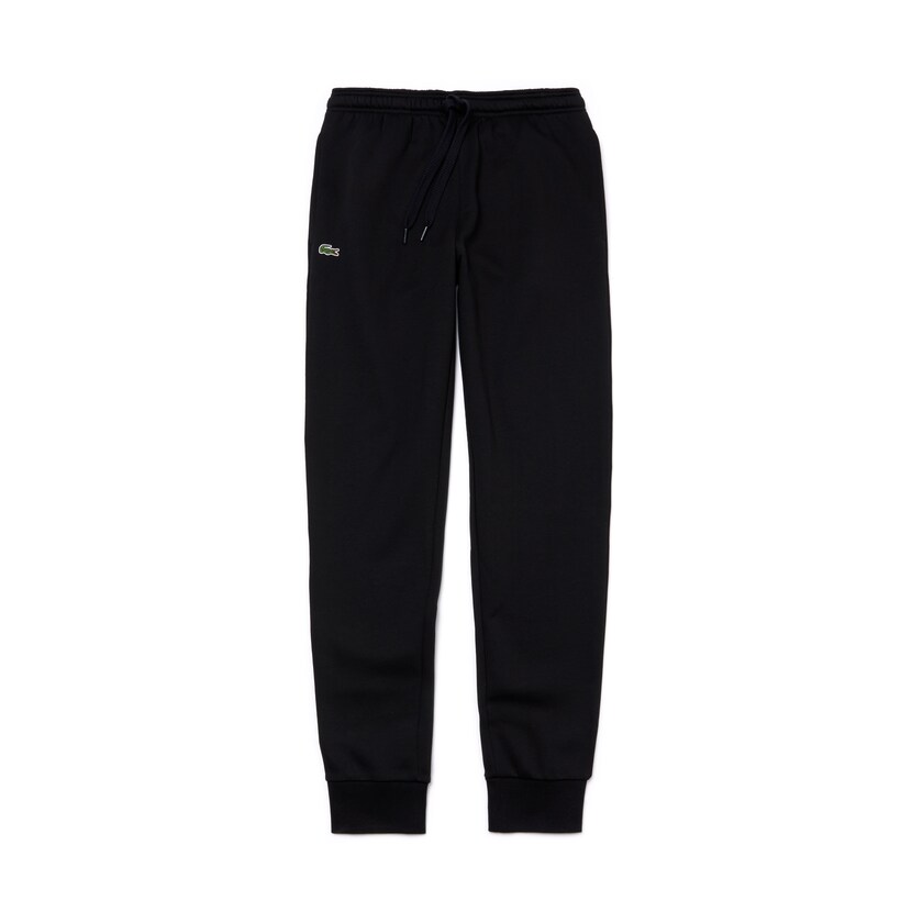 Men's Lacoste Black Sweatpants SPORT Fleece Tennis ZT5-95749E1
