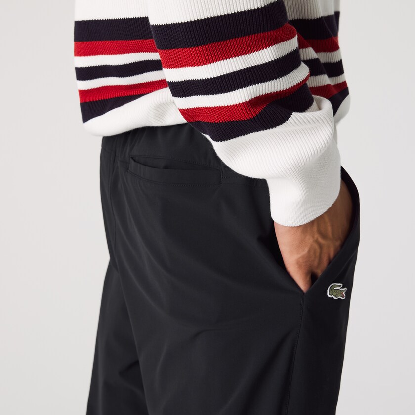 Men's Lacoste Black Pants SPORT Lightweight Tracksuit YI1-36153J9