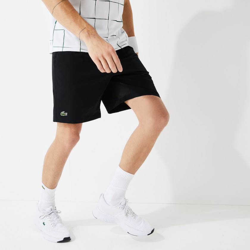 Men's Lacoste Black Shorts SPORT Tennis Stretch XM3-98489Q9