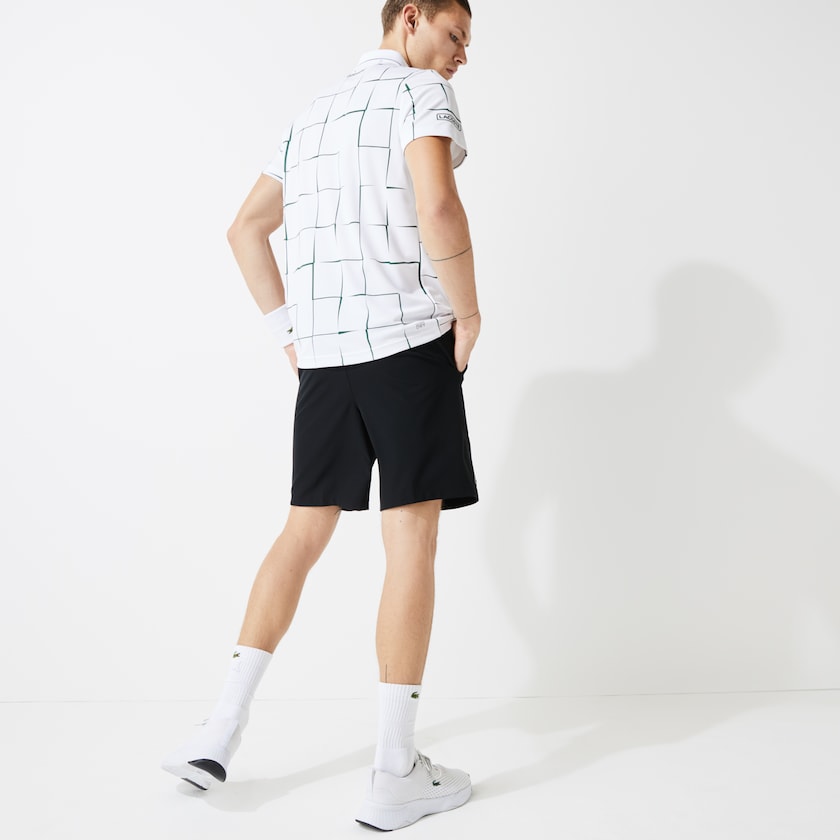 Men's Lacoste Black Shorts SPORT Tennis Stretch XM3-98489Q9