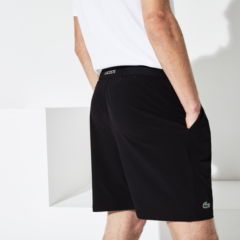 Men's Lacoste Black Shorts SPORT Tennis Stretch XM3-98489Q9