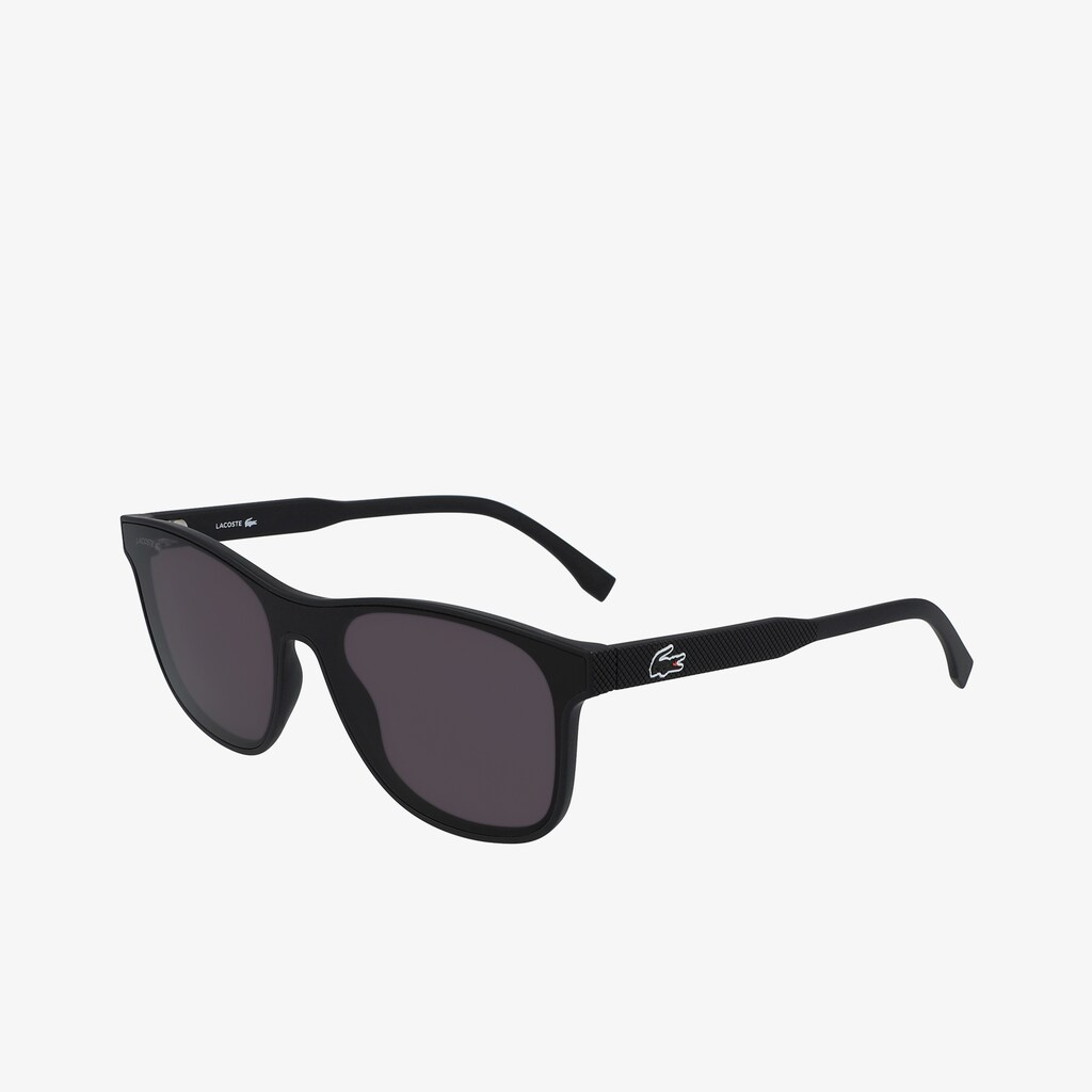 Men's Lacoste Black Sunglasses Shield Plastic L.12.12 OU8-88608D0