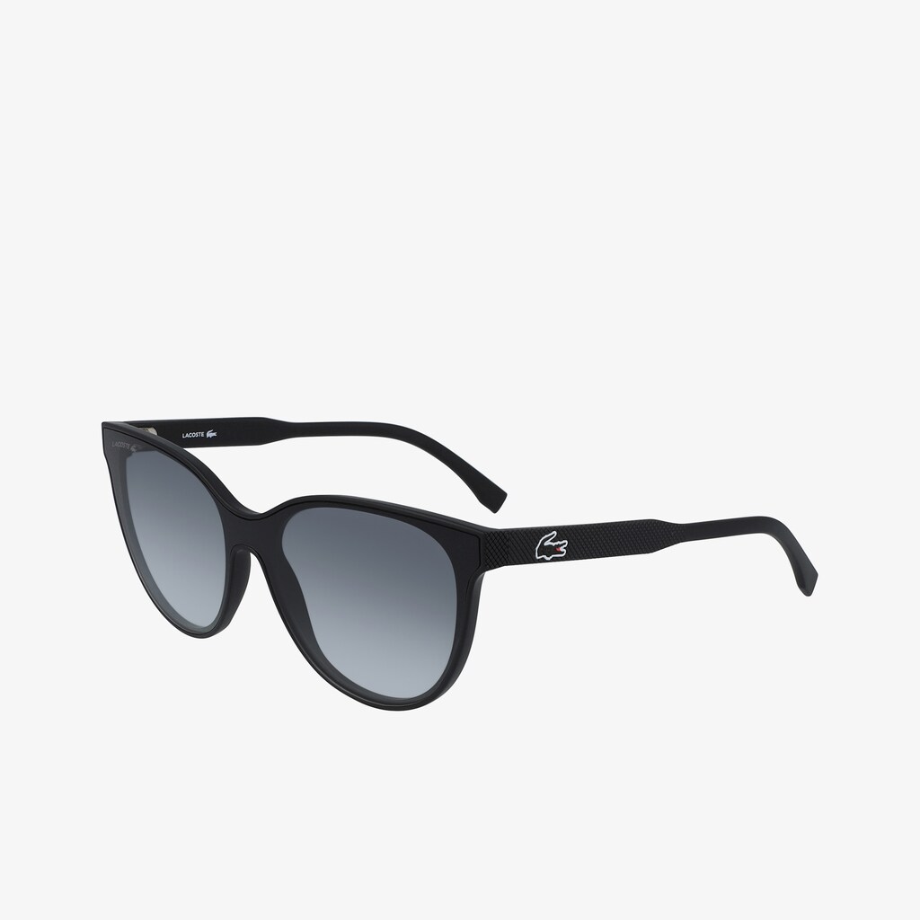 Women's Lacoste Black Sunglasses Shield Plastic L.12.12 GD4-18031D0