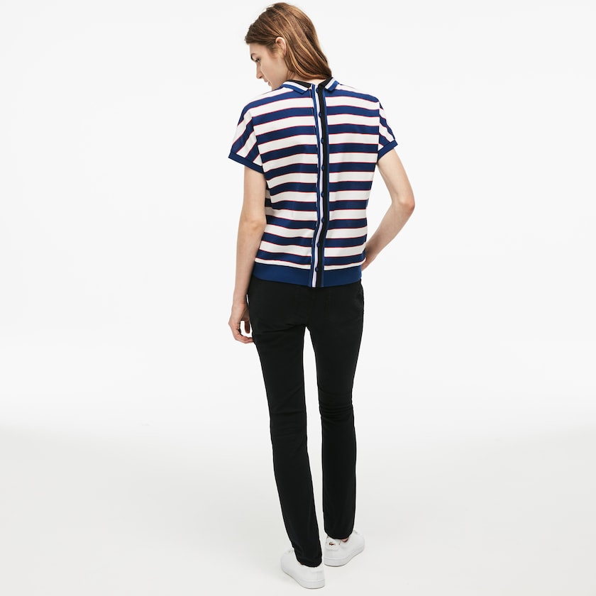 Women's Lacoste Black Jeans Slim Fit Stretch Cotton Denim FT1-79527M4