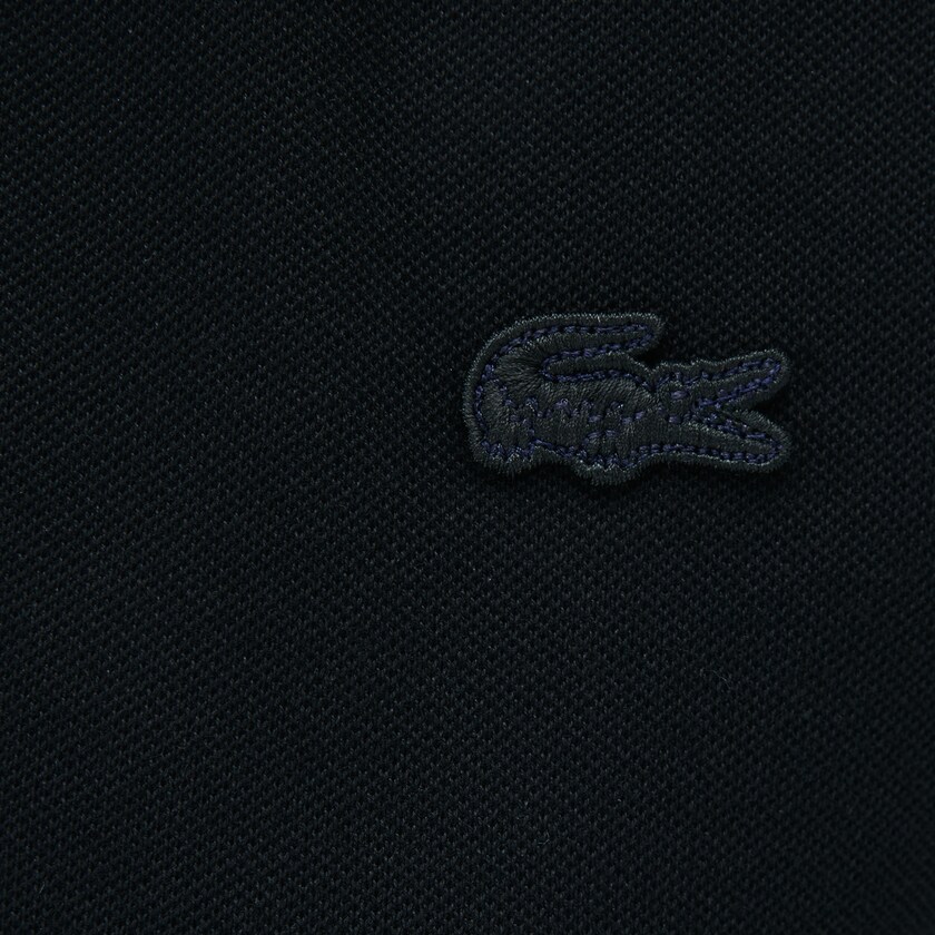Women's Lacoste Black Polo Shirts Slim Fit Stretch Mini Piqué MU0-72157L3