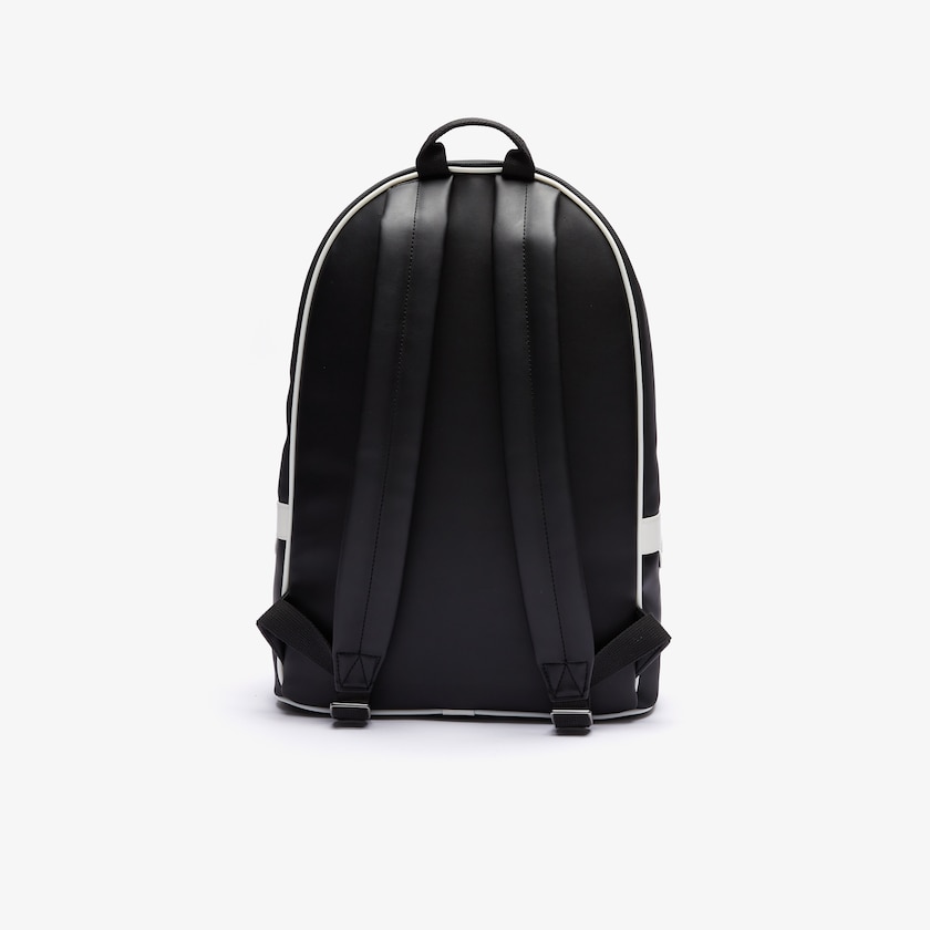 Men's Lacoste Black Backpacks Ultimum Coated Canvas LL7-01810W9