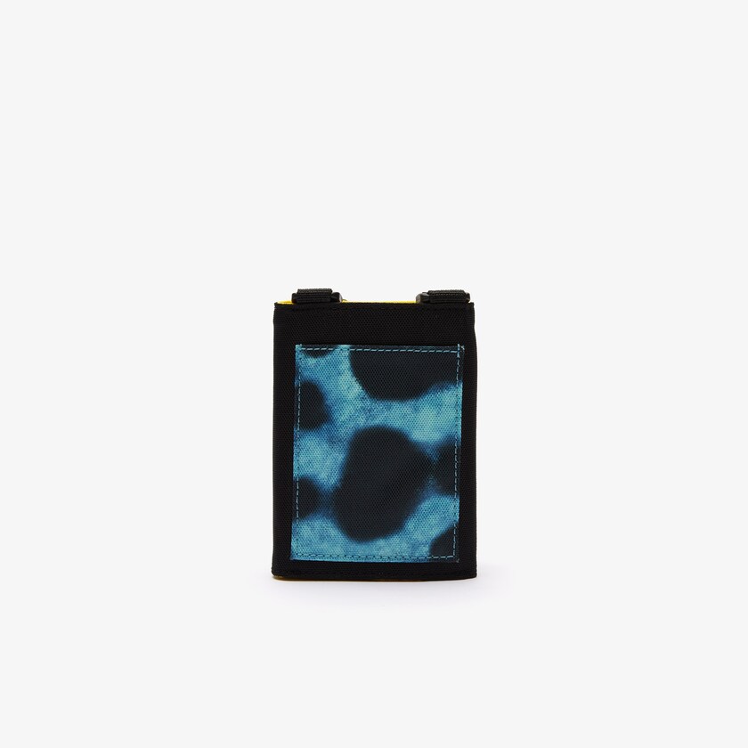 Men's Lacoste Black Wallets x National Geographic Mini Bag Necklace PD1-02890S7