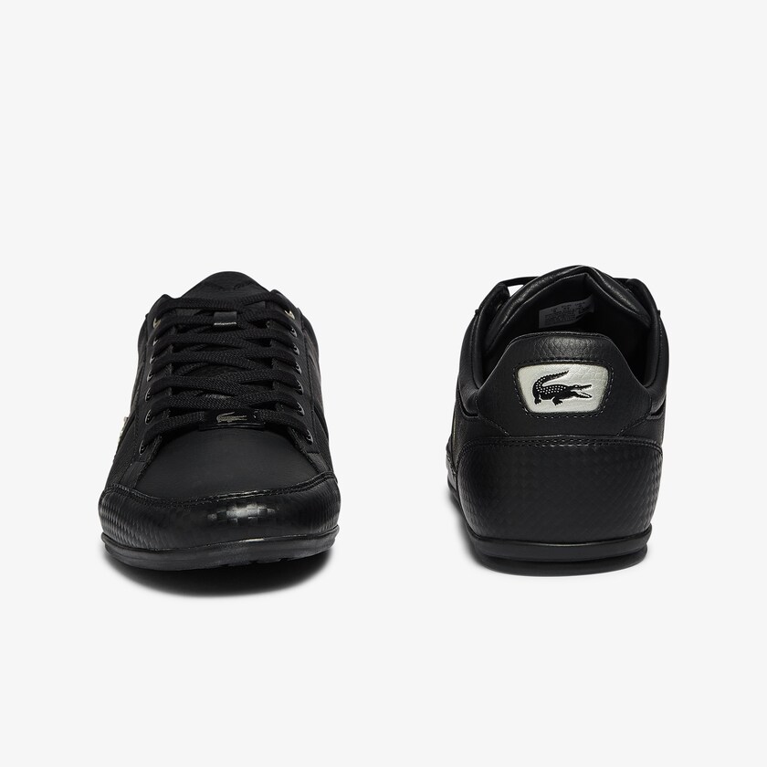 Men's Lacoste Black / Black Sneakers Chaymon Synthetic and Leather BJ0-16241O2